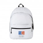Superbe sac à dos publicitaire coloré couleur blanc avec logo