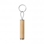 Porte-clés lanterne personnalisé en bambou couleur naturel