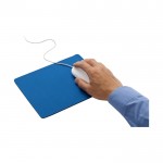 Tapis de souris personnalisé avec le logo couleur bleu deuxième vue