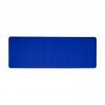 Tapis de yoga antidérapant de 6 mm en plastique recyclé couleur bleu deuxième vue frontale