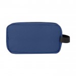 Vanity-case en coton recyclé GRS à plaque en métal 330 g/m² couleur bleu marine deuxième vue arrière