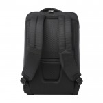 Sac à dos en polyester recyclé pour tablette et PC 15,6” couleur noir deuxième vue arrière