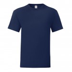 T-shirt en coton ringspun 150 g/m2 couleur bleu marine