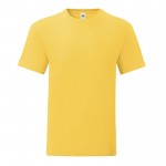 T-shirt en coton ringspun 150 g/m2 couleur jaune