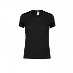 T-shirt ajusté en coton femme 150 g/m2 Fruit Of The Loom couleur noir première vue