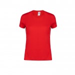 T-shirt ajusté en coton femme 150 g/m2 Fruit Of The Loom couleur rouge première vue