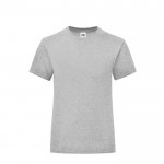 T-shirt pour petite fille coton 150 g/m2 couleur gris