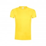 T-shirt en coton couleurs variées 145 g/m2 Fruit Of The Loom couleur jaune première vue