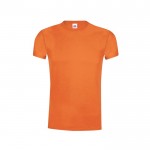 T-shirt en coton couleurs variées 145 g/m2 Fruit Of The Loom couleur orange première vue