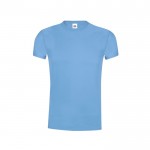T-shirt en coton couleurs variées 145 g/m2 Fruit Of The Loom couleur bleu ciel première vue