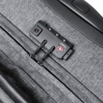 Valise RPET à roulettes aux normes TSA couleur gris sixième vue