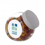 Bocal moyen d'assortiment de bonbons Jelly Beans 900ml couleur blanc vue principale