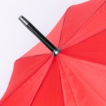 Parapluie automatique XL à 8 panneaux couleur rouge quatrième vue