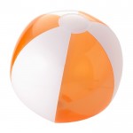 Ballon de plage personnalisé bicolore couleur orange