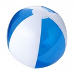Ballon de plage personnalisé bicolore couleur bleu