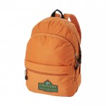 Superbe sac à dos publicitaire coloré couleur orange avec logo