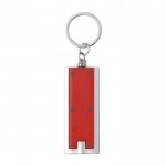 Porte-clé en plastique avec LED couleur rouge première vue