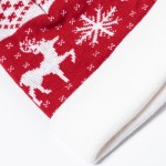 Bonnet en polyester avec motif de Noël original et pompon  troisième vue