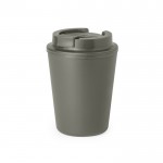 Mug à emporter en plastique recyclé à double paroi de 300 ml couleur gris première vue
