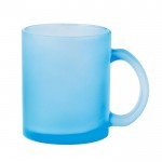 Mug en verre de différents coloris pour sublimation 350ml couleur bleu ciel première vue