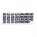Pilulier mensuel en forme de clavier d'ordinateur à 31 cases couleur gris première vue