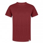 T-shirt en coton recyclé et RPET en couleurs 150 g/m² couleur rouge première vue