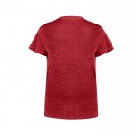 T-shirt femme en coton recyclé et RPET 150 g/m² couleur rouge quatrième vue