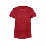 T-shirt femme en coton recyclé et RPET 150 g/m² couleur rouge première vue