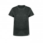 T-shirt femme en coton recyclé et RPET 150 g/m² couleur gris première vue