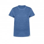T-shirt femme en coton recyclé et RPET 150 g/m² couleur bleu première vue