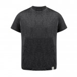 T-shirt enfant en coton recyclé et RPET 150 g/m² couleur noir première vue