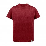 T-shirt enfant en coton recyclé et RPET 150 g/m² couleur rouge première vue