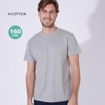 T-shirt unisexe 100 % coton peigné Ring Spun 160 g/m² couleur noir