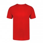 T-shirt unisexe 100 % coton peigné Ring Spun 160 g/m² couleur rouge première vue