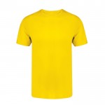 T-shirt unisexe 100 % coton peigné Ring Spun 160 g/m² couleur jaune première vue