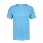 T-shirt unisexe 100 % coton peigné Ring Spun 160 g/m² couleur bleu ciel première vue