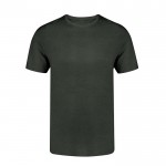 T-shirt unisexe 100 % coton peigné Ring Spun 160 g/m² couleur gris foncé première vue
