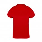 T-shirt femme 100% coton peigné Ring Spun 160 g/m² couleur rouge quatrième vue