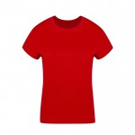 T-shirt femme 100% coton peigné Ring Spun 160 g/m² couleur rouge première vue