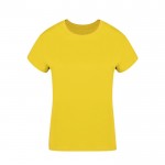 T-shirt femme 100% coton peigné Ring Spun 160 g/m² couleur jaune première vue