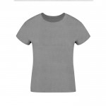 T-shirt femme 100% coton peigné Ring Spun 160 g/m² couleur gris première vue