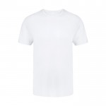 T-shirt blanc à col rond 100% coton Ring Spun 160 g/m² couleur blanc première vue