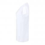 T-shirt femme blanc, col rond 100% coton 160 g/m² couleur blanc troisième vue