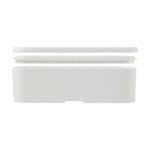 Lunch box unique avec un compartiment couleur blanc quatrième vue