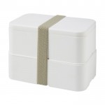Lunch box avec deux compartiments couleur blanc