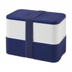 Lunch box avec deux compartiments couleur bleu