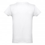 T-shirt personnalisé 100% coton couleur blanc deuxième vue