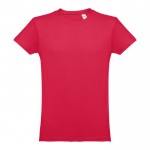 T-shirt personnalisé 100% coton couleur rouge première vue