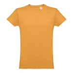 T-shirt personnalisé 100% coton couleur jaune foncé première vue