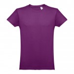 T-shirt personnalisé 100% coton couleur violet première vue